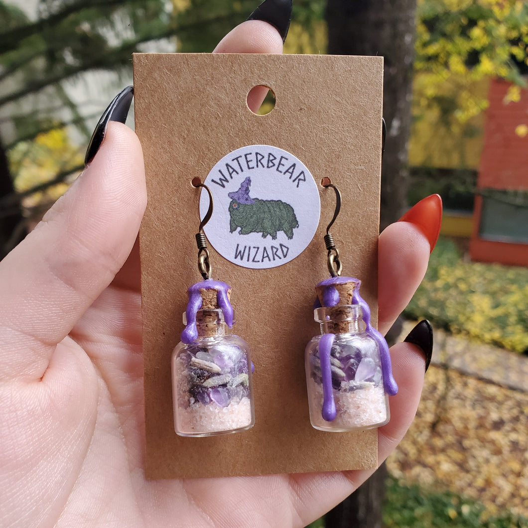 Anti-Anxiety Spell Jar Earrings