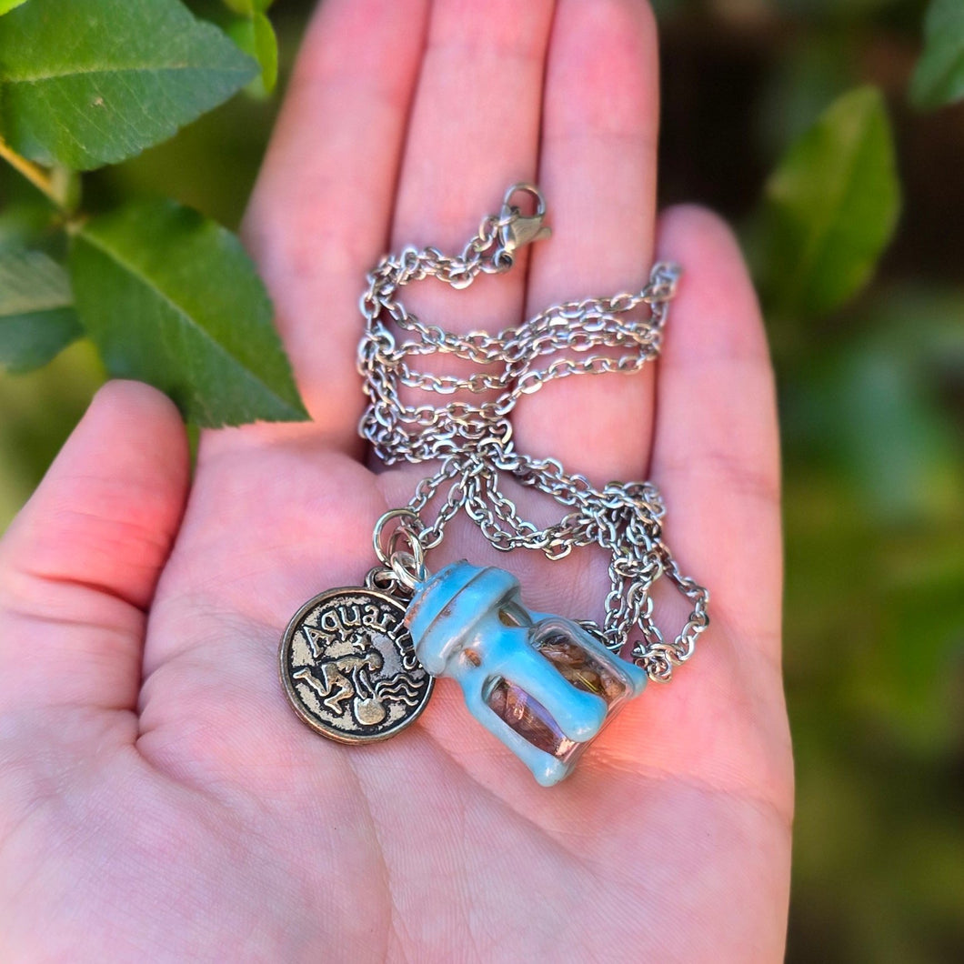 Aquarius Zodiac Necklace