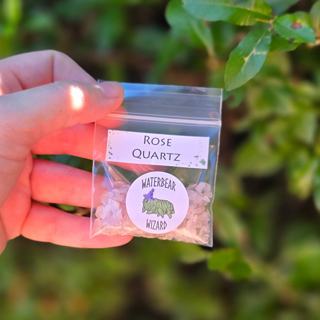 Rose Quartz Chips - 8 grams