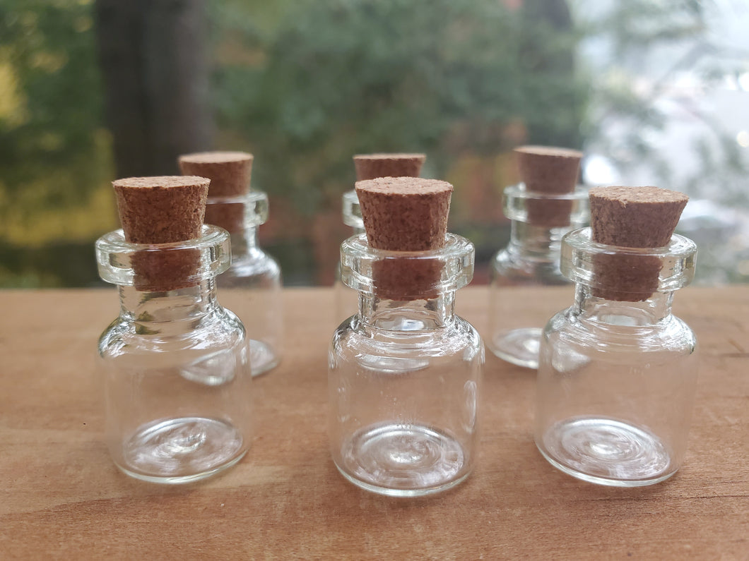 Glass Spell Jar w/ Cork (Set of 6 or 8)