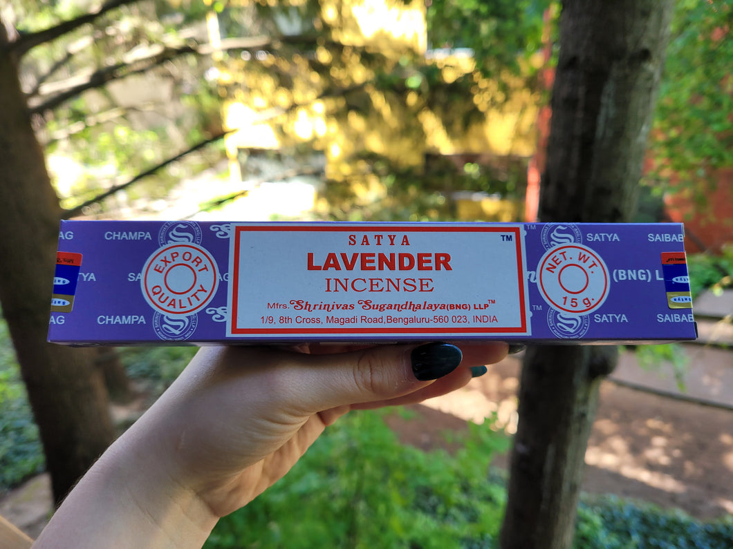 Satya Lavender Incense - 15 gram box