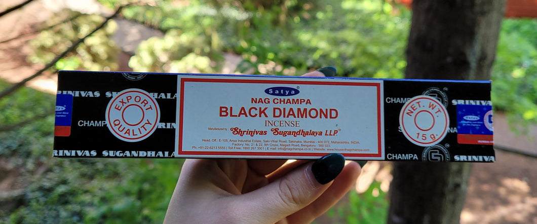 Satya Nag Champa Black Diamond Incense
