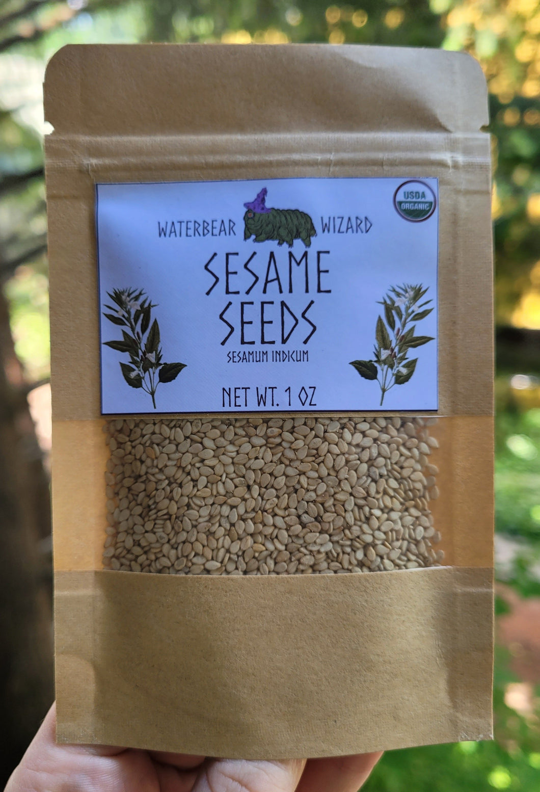 Sesame Seeds Natural (Whole) Organic - 1oz