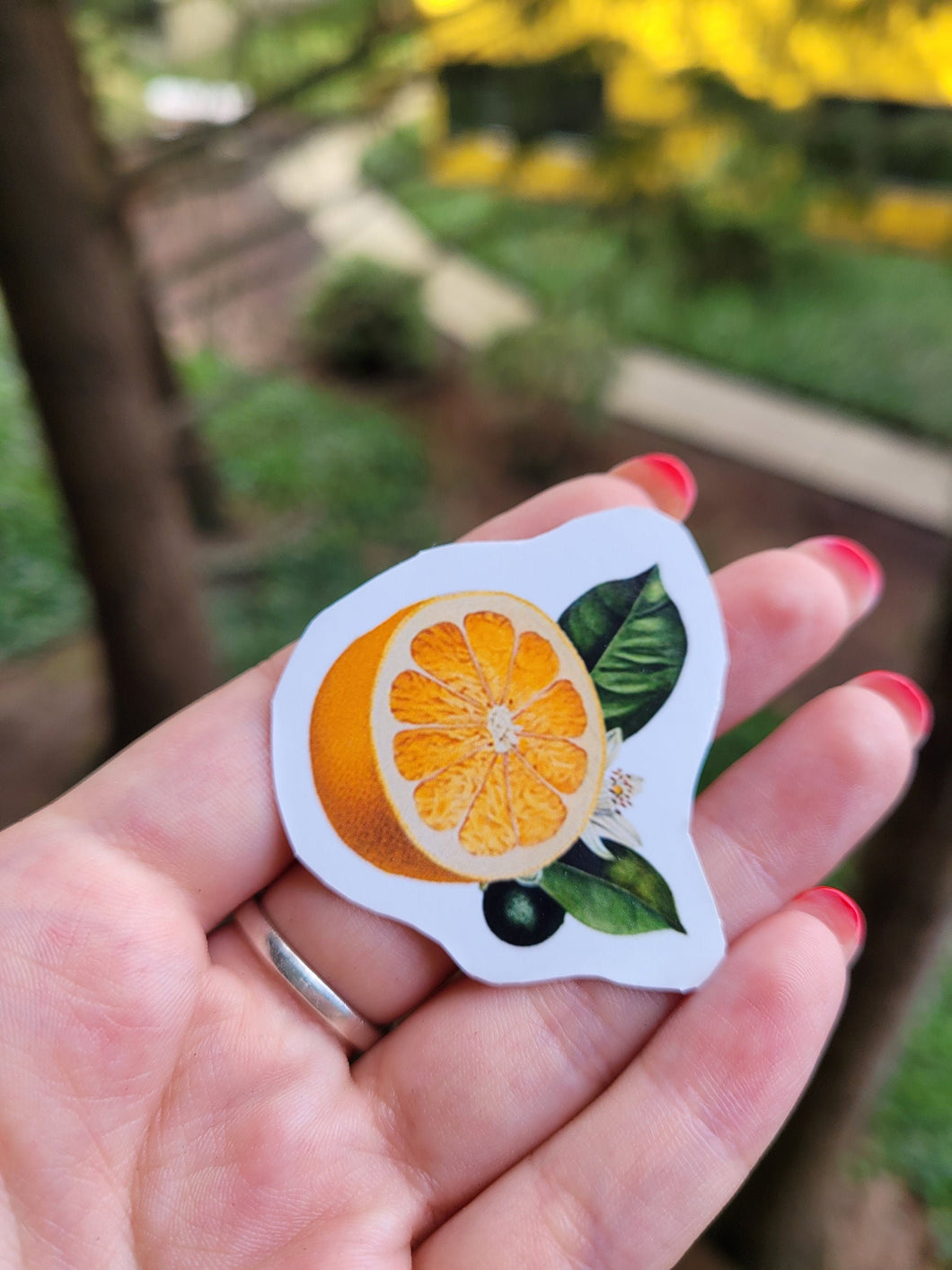 Orange Grimoire Sticker