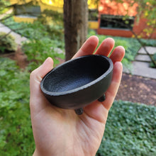 Load image into Gallery viewer, Mini Oval Cast Iron Cauldron - 2.5 Inches Long
