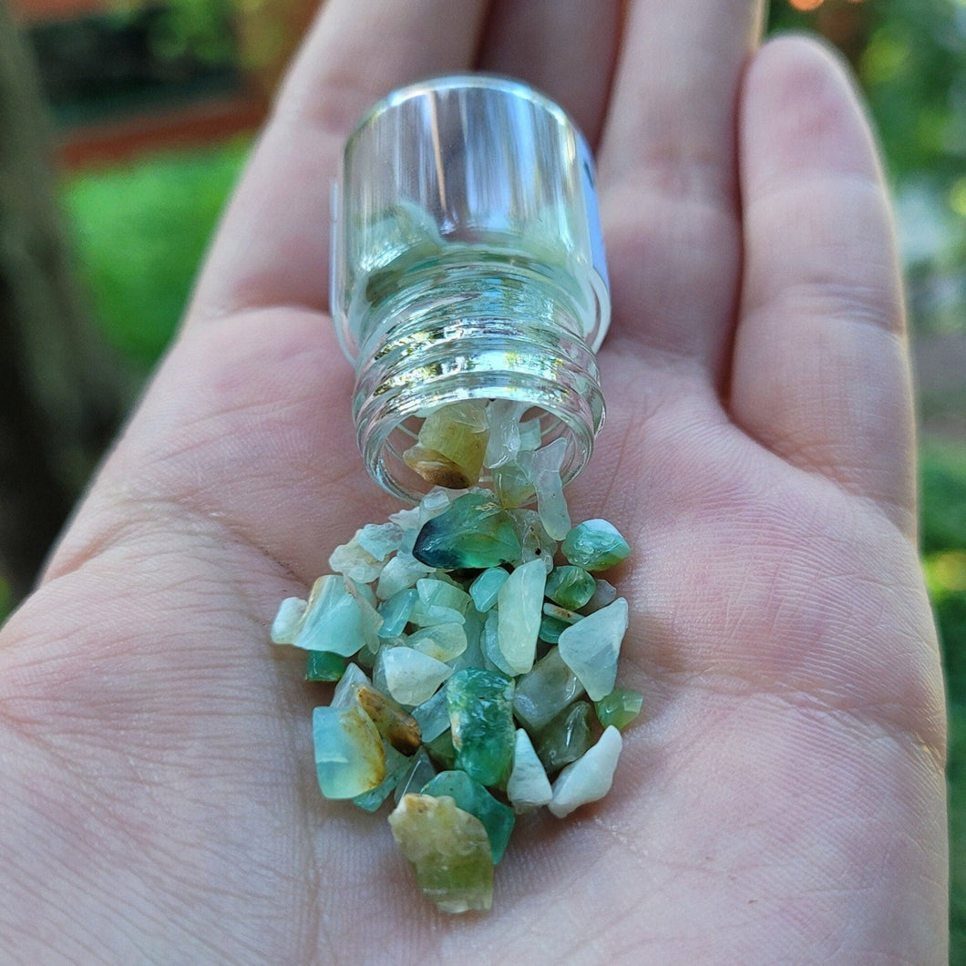 Peruvian Green Opal Chips - 8 grams